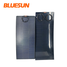 Bluesun semi flexible solar panel 60w 100w all black 100watt flexible solar panel 12V 100w solar panel